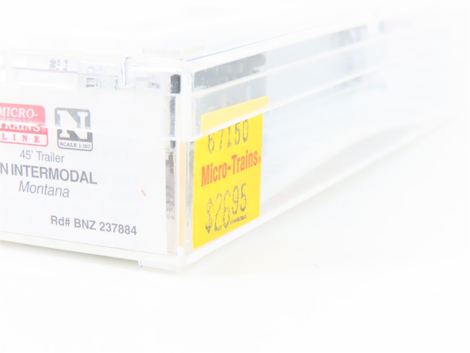 N Scale Micro-Trains MTL 67150 BNZ Intermodal Montana 45' Trailer #237884