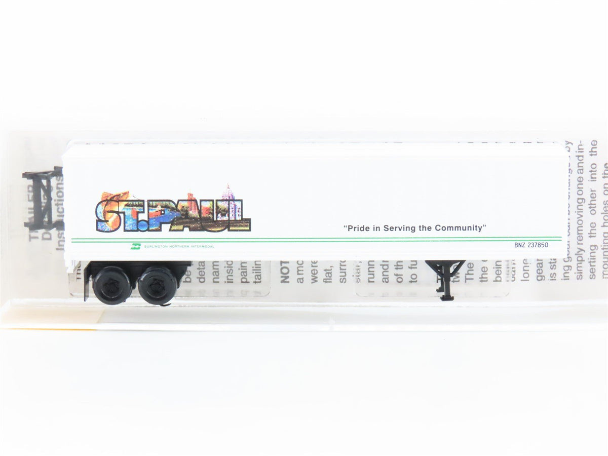N Scale Micro-Trains MTL 67130 BNZ Intermodal St. Paul 45&#39; Trailer #237850