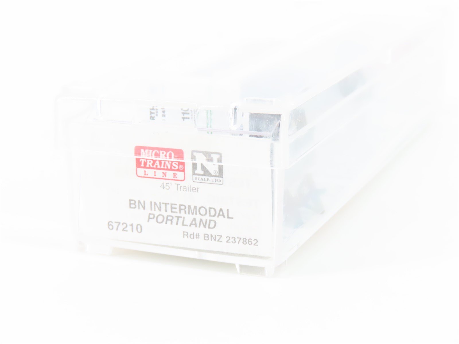 N Scale Micro-Trains MTL 67210 BNZ Intermodal Portland 45' Trailer #237862