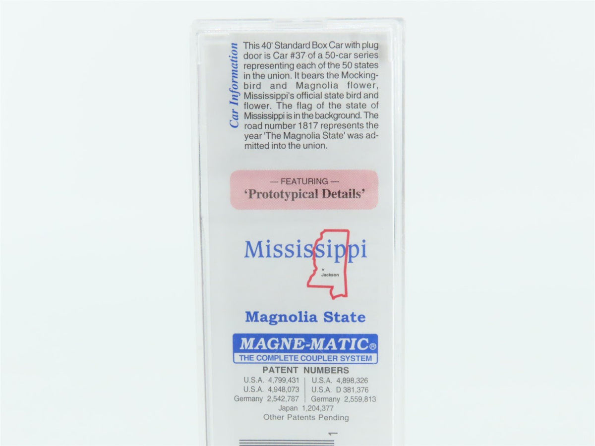N Scale Micro-Trains MTL 02100401 MS Mississippi State 40&#39; Standard Boxcar #1817