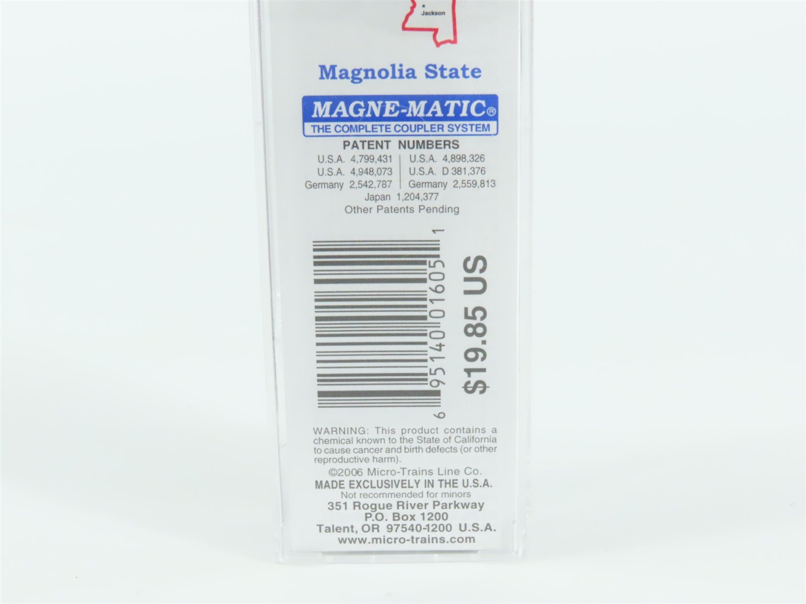 N Scale Micro-Trains MTL 02100401 MS Mississippi State 40' Standard Boxcar #1817