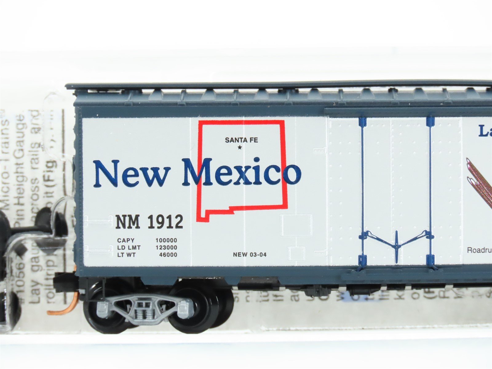 N Micro-Trains MTL 21376 NM New Mexico State 40' Standard Boxcar #1912