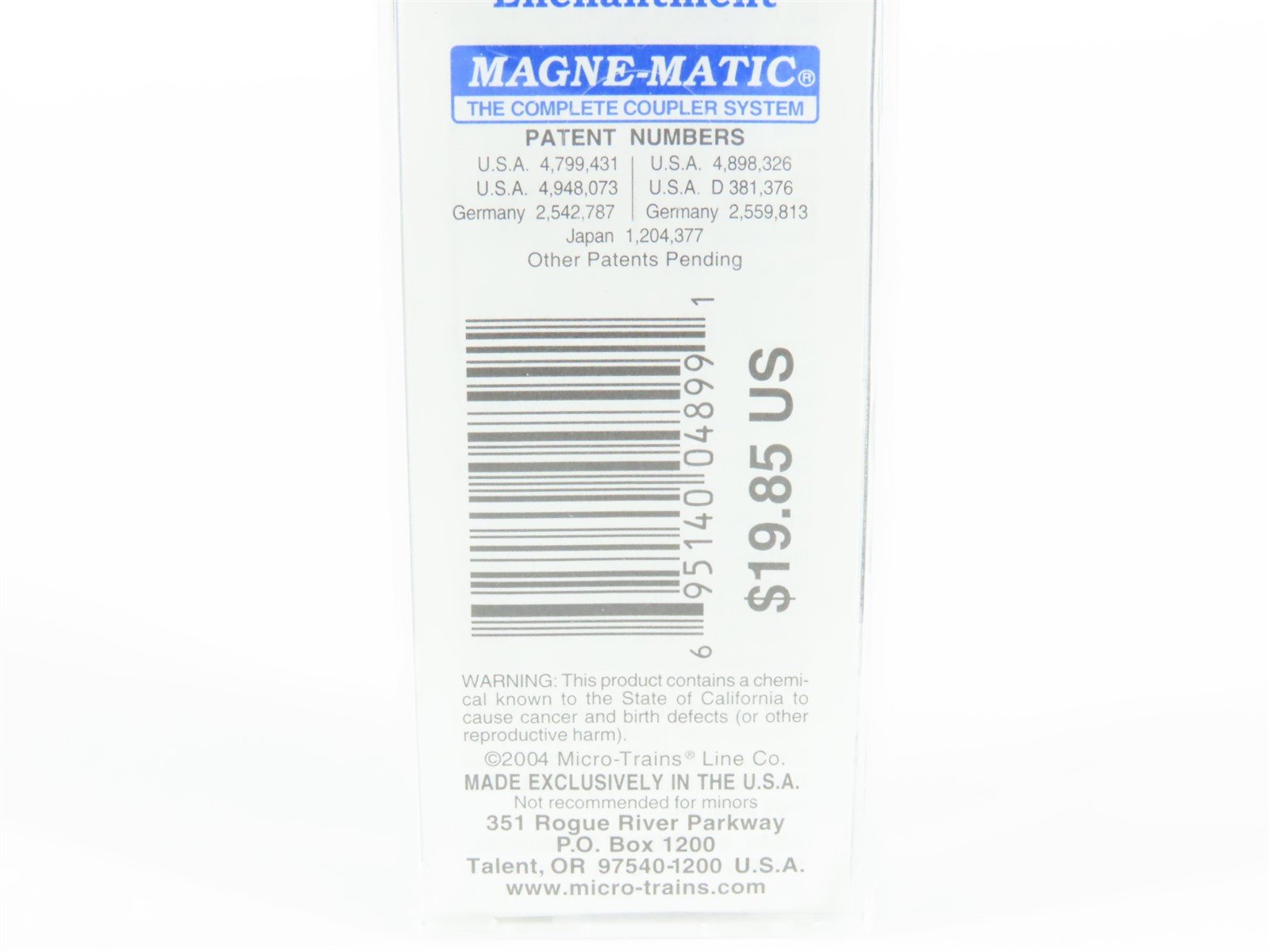 N Micro-Trains MTL 21376 NM New Mexico State 40' Standard Boxcar #1912