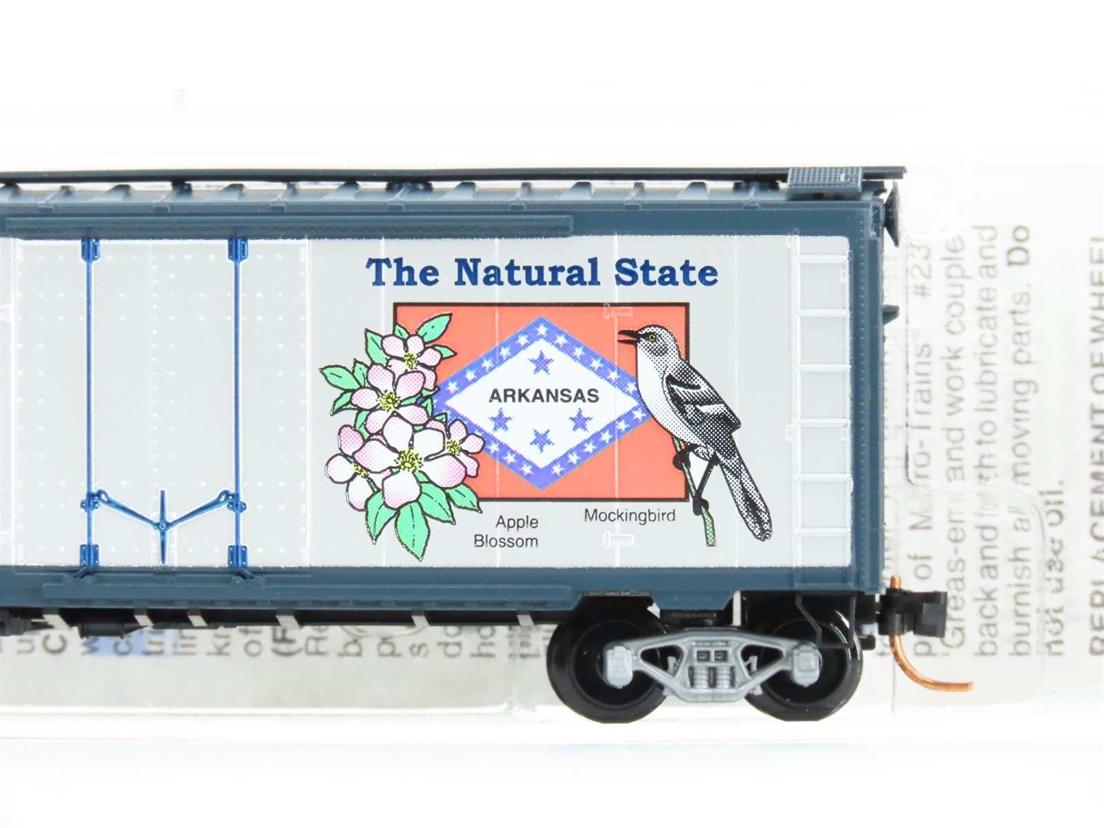 N Micro-Trains MTL 21383 AR Arkansas State 40' Standard Boxcar #1836