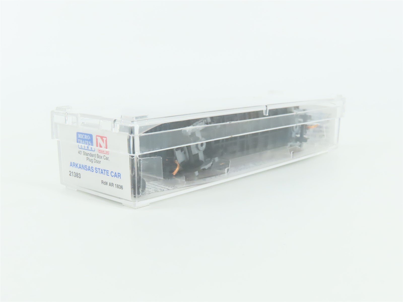 N Micro-Trains MTL 21383 AR Arkansas State 40' Standard Boxcar #1836