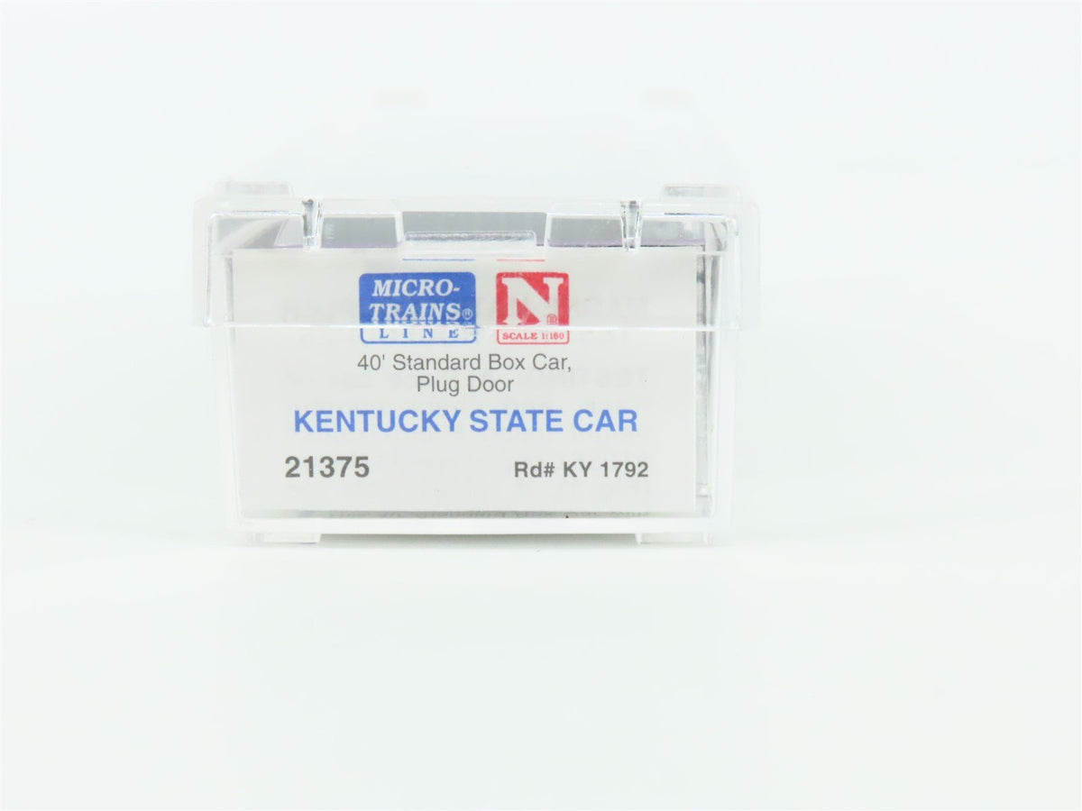 N Micro-Trains MTL 21375 KY Kentucky State 40&#39; Standard Boxcar #1792