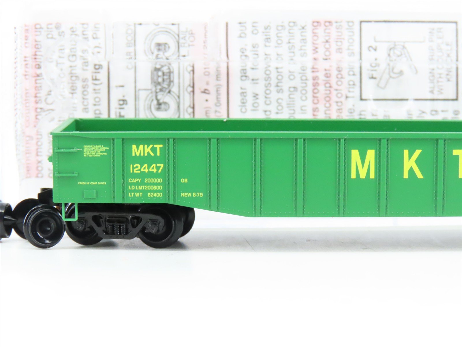 N Scale Micro-Trains MTL 10500590 MKT Missouri Kansas Texas 50' Gondola #12447