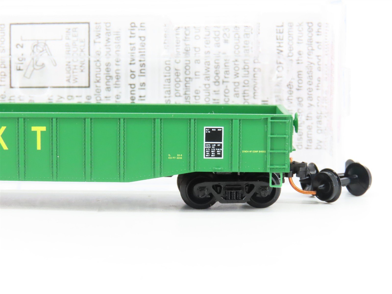 N Scale Micro-Trains MTL 10500590 MKT Missouri Kansas Texas 50' Gondola #12447