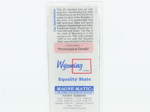 N Micro-Trains MTL 21379 WY Wyoming State 40' Standard Boxcar #1890