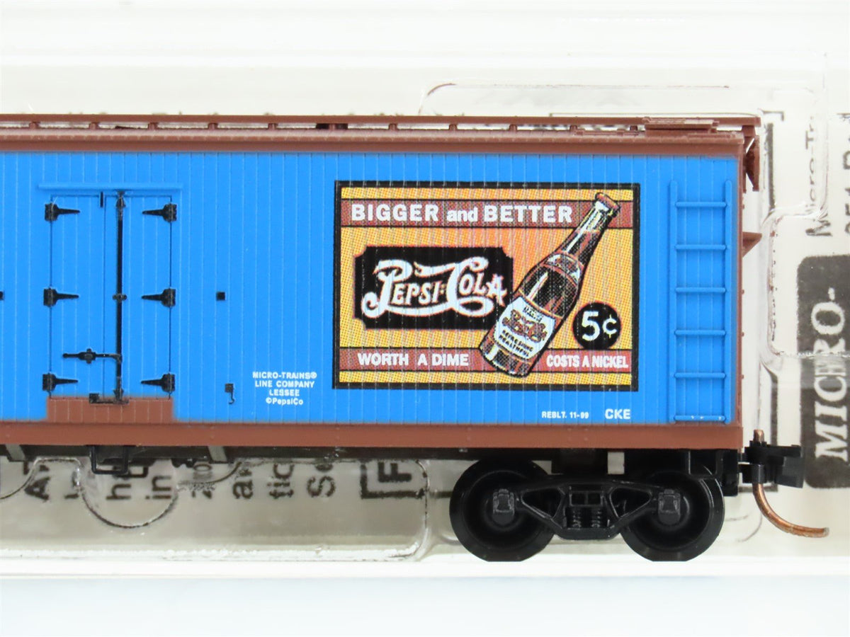 N Scale Micro-Trains MTL 47340 PCEX Pepsi-Cola 40&#39; Wood Reefer #4702