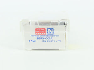 N Scale Micro-Trains MTL 47340 PCEX Pepsi-Cola 40' Wood Reefer #4702