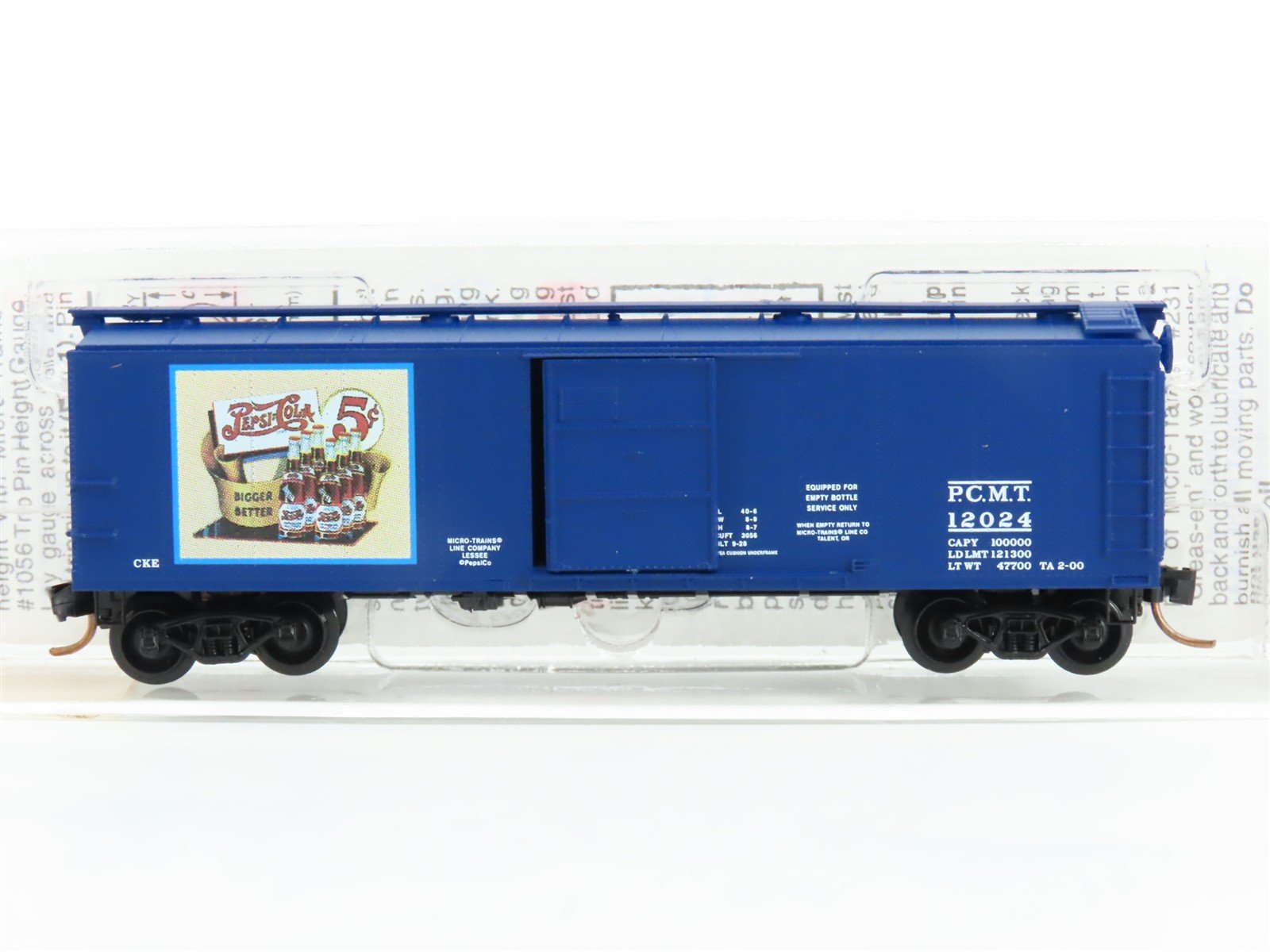 N Scale Micro-Trains MTL 120220 PCMT Pepsi-Cola 40' USRA Steel Boxcar #12024