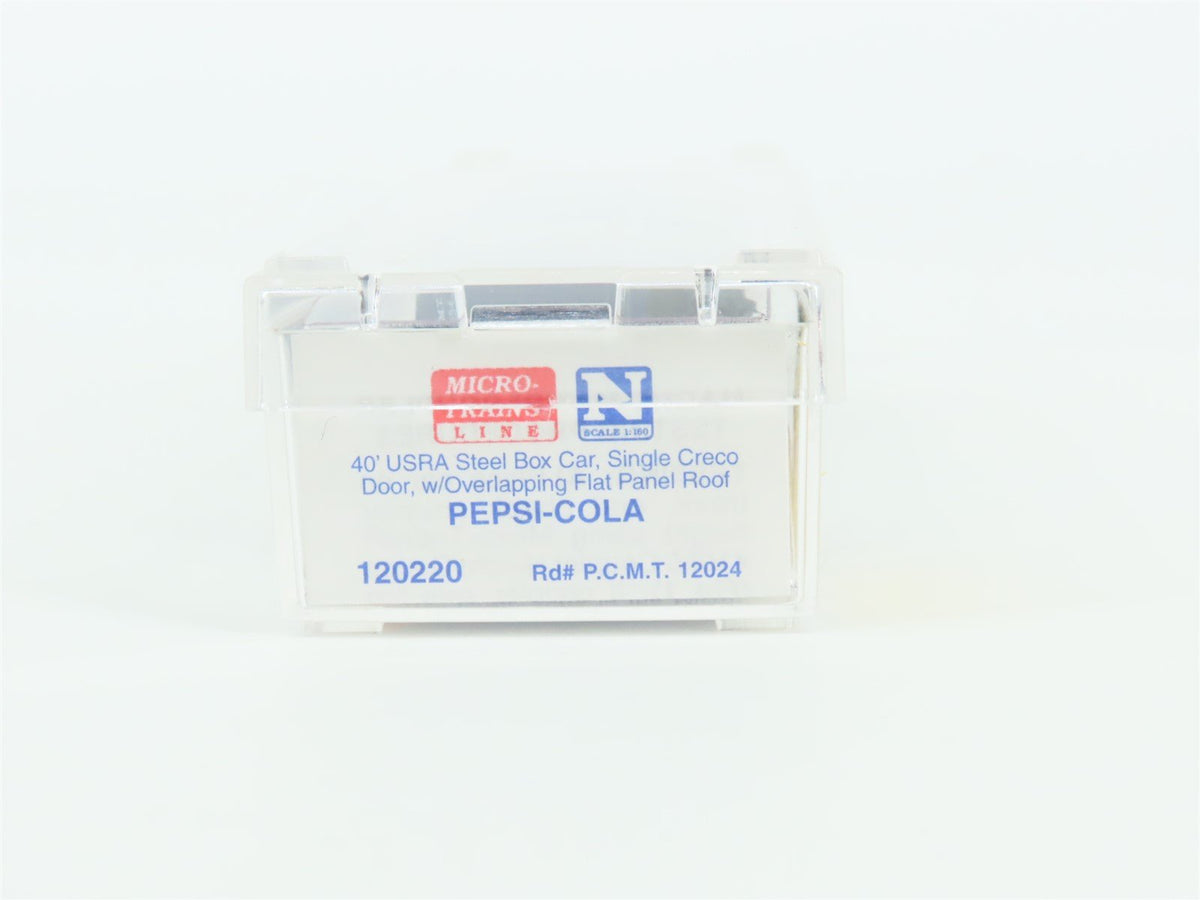 N Scale Micro-Trains MTL 120220 PCMT Pepsi-Cola 40&#39; USRA Steel Boxcar #12024