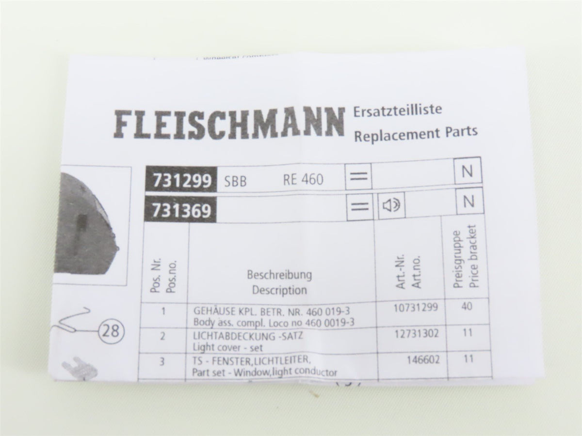 N Fleischmann 731299 SBB CFF FFS Swiss &quot;175 Years&quot; Re 460 Electric - DCC Ready