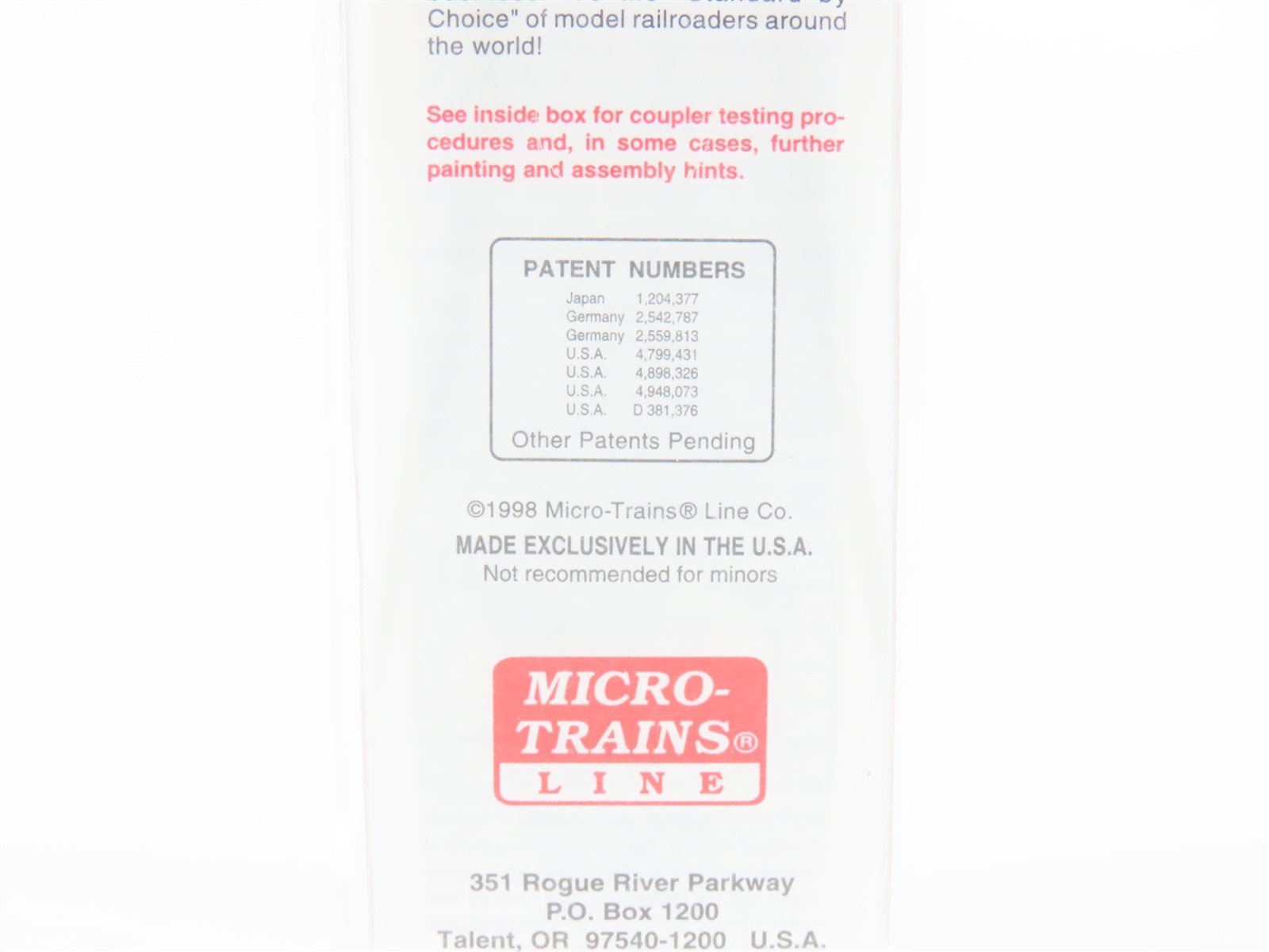 N Scale Micro-Trains MTL 67110 BNZ Intermodal Kansas City 45' Trailer #237895