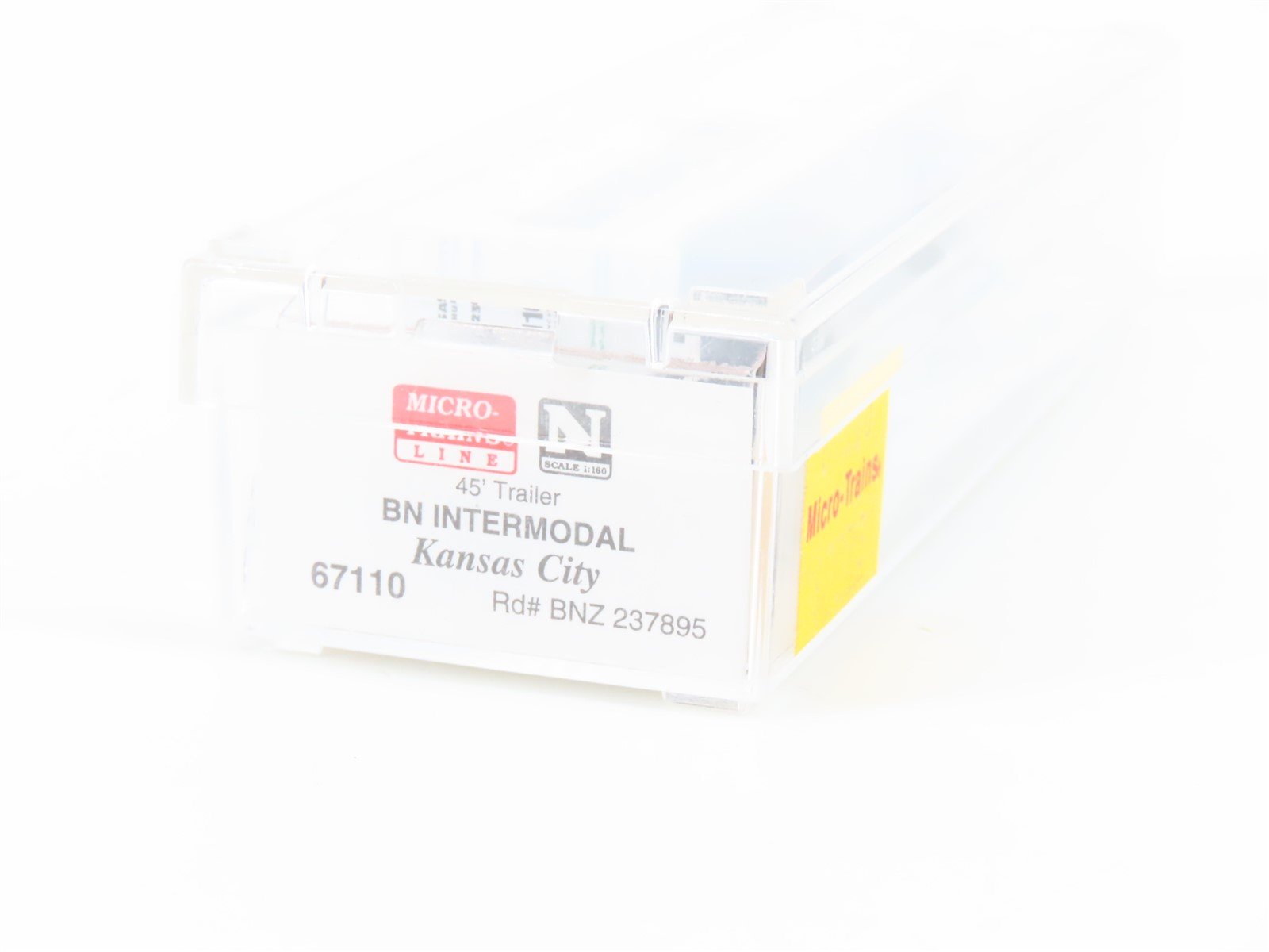 N Scale Micro-Trains MTL 67110 BNZ Intermodal Kansas City 45' Trailer #237895