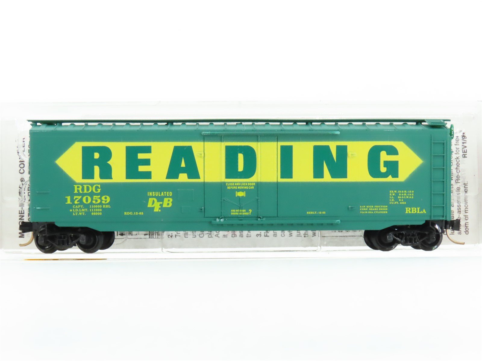 N Scale Micro-Trains MTL 32320 RDG Reading 50' Standard Boxcar #17059