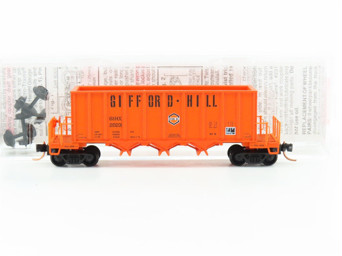 N Scale Micro-Trains MTL 12500040 GIHX Gifford-Hill &amp; Company 3 Bay Hopper #2023