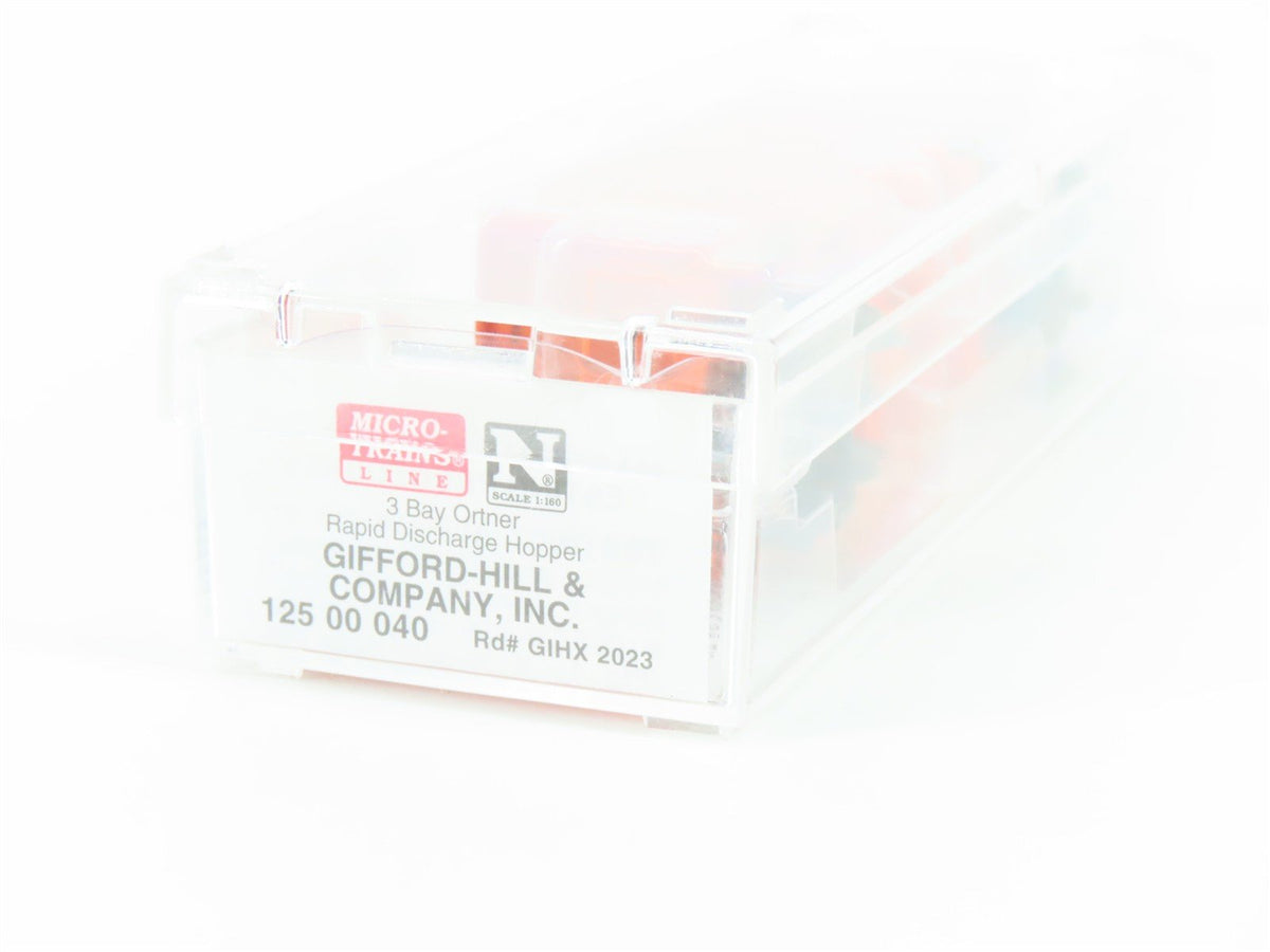 N Scale Micro-Trains MTL 12500040 GIHX Gifford-Hill &amp; Company 3 Bay Hopper #2023