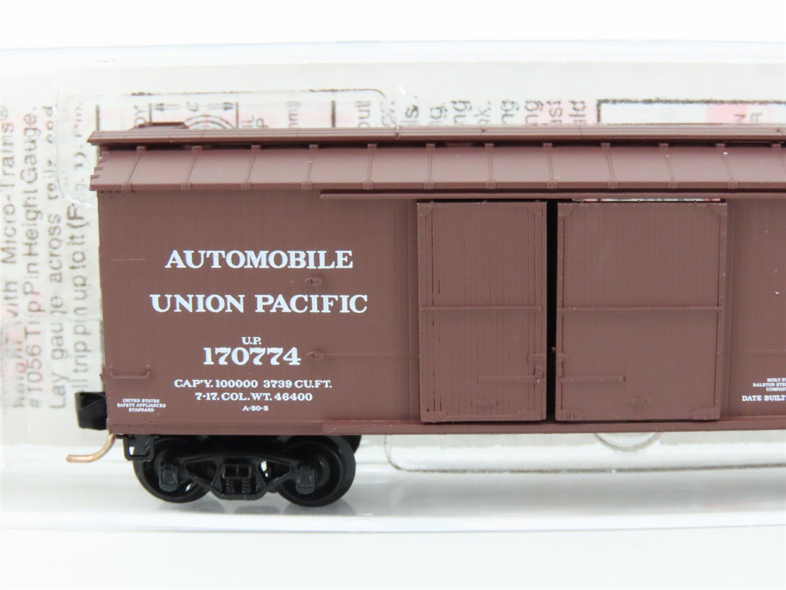 N Scale Micro-Trains MTL 41010 Union Pacific 40' Automobile Box Car #170774