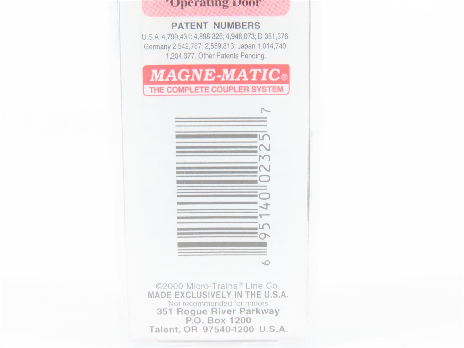 N Scale Micro-Trains MTL 41010 Union Pacific 40' Automobile Box Car #170774