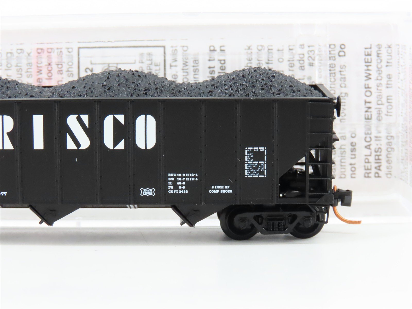 N Scale Micro-Trains MTL 10800170 SLSF 3 Bay Covered Hopper #88470 w/load