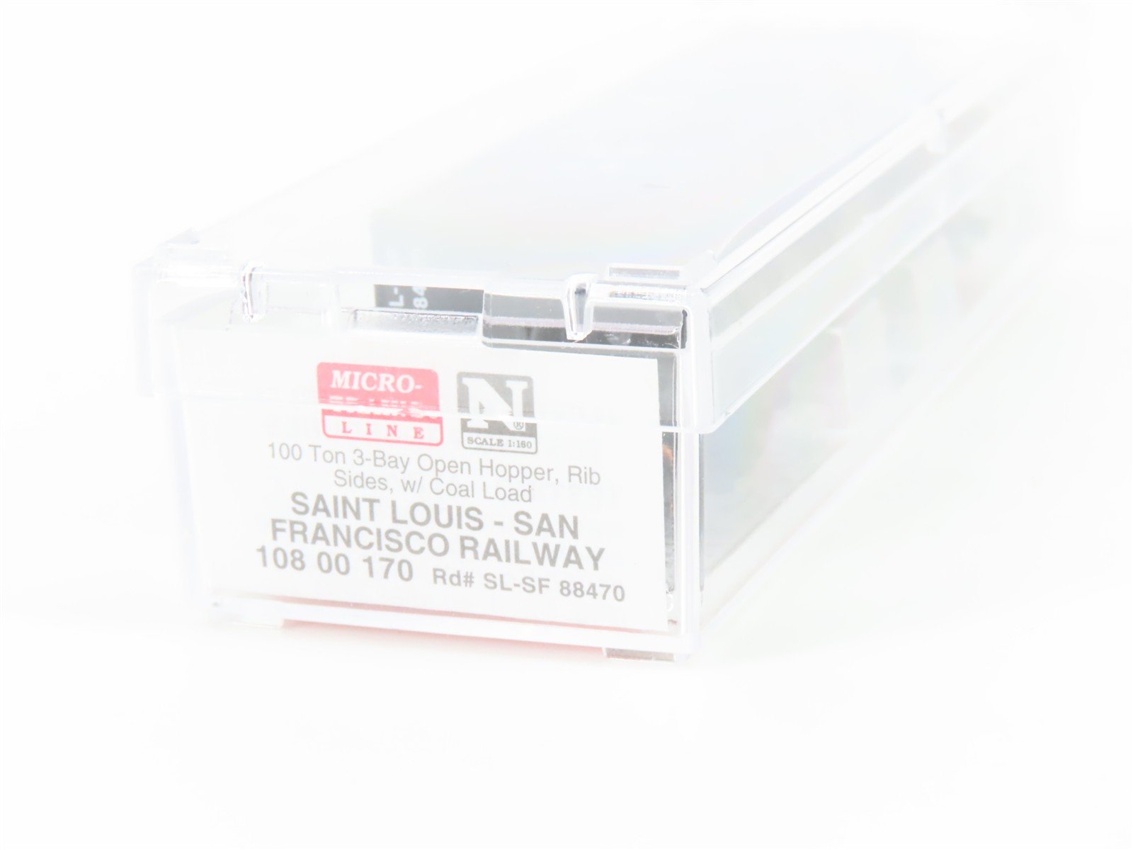 N Scale Micro-Trains MTL 10800170 SLSF 3 Bay Covered Hopper #88470 w/load