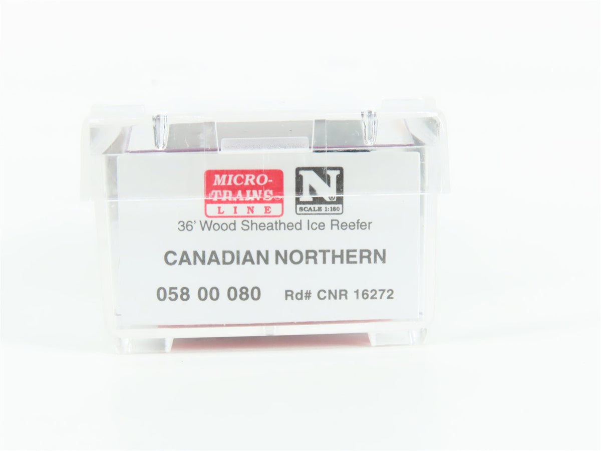 N Scale Micro-Trains MTL 05800080 CNR Canadian Northern 36&#39; Reefer Car #16272