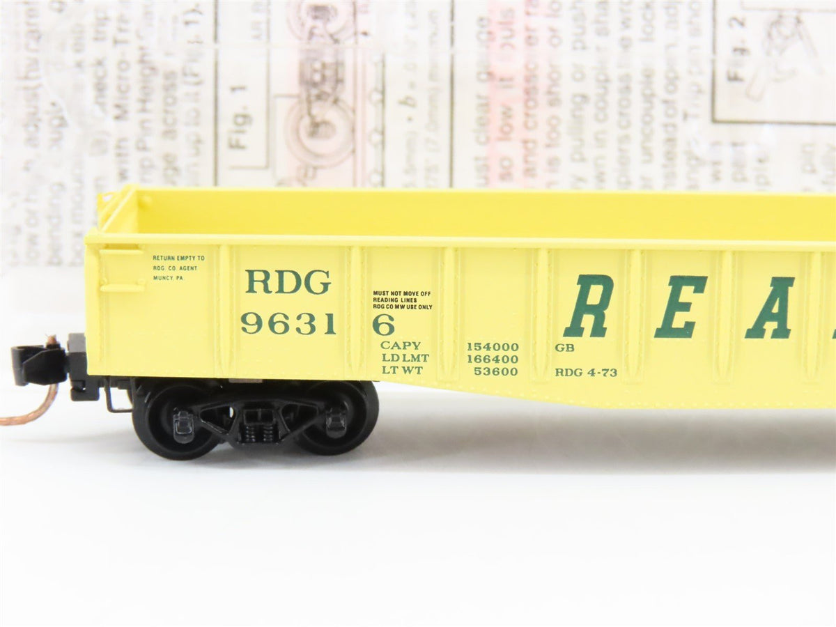 N Scale Micro-Trains MTL 46370 RDG Reading 50&#39; Open Gondola #96316