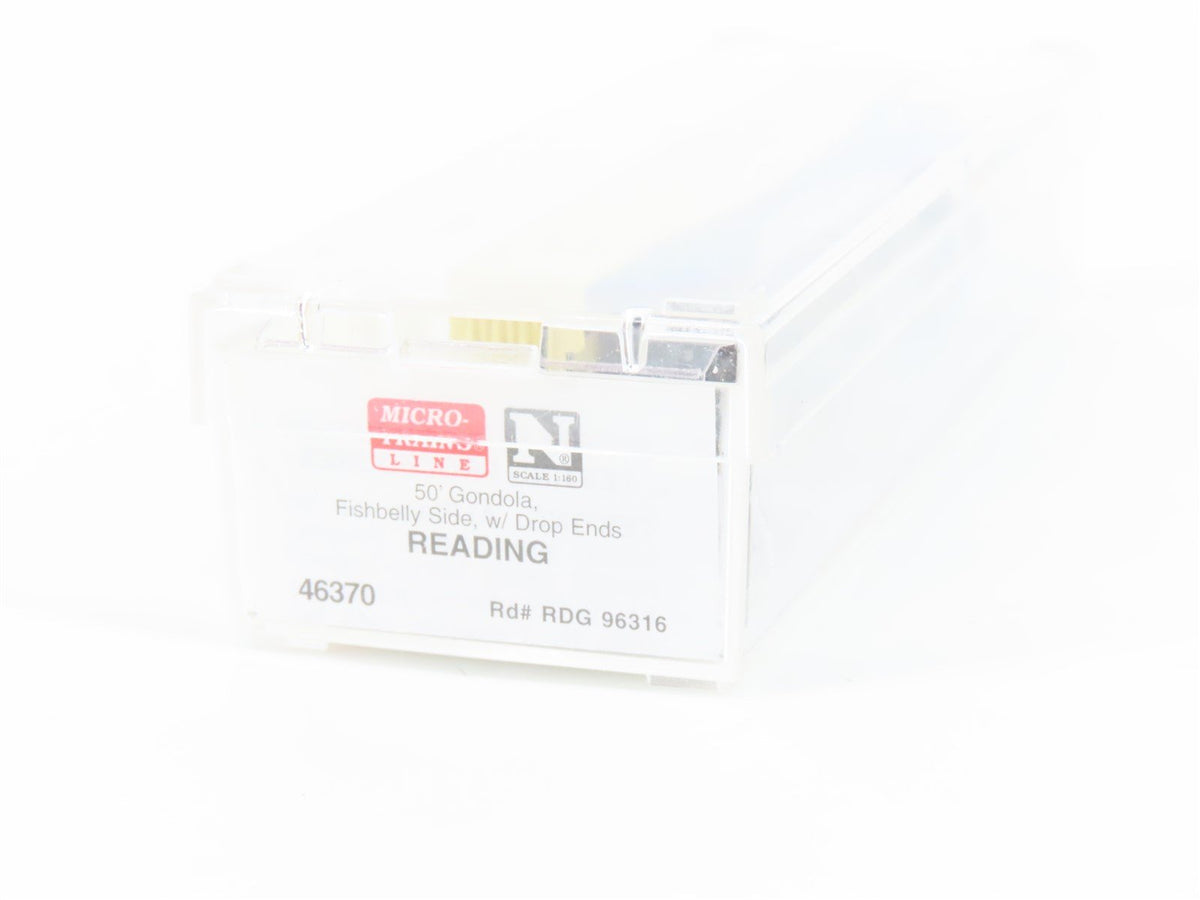 N Scale Micro-Trains MTL 46370 RDG Reading 50&#39; Open Gondola #96316