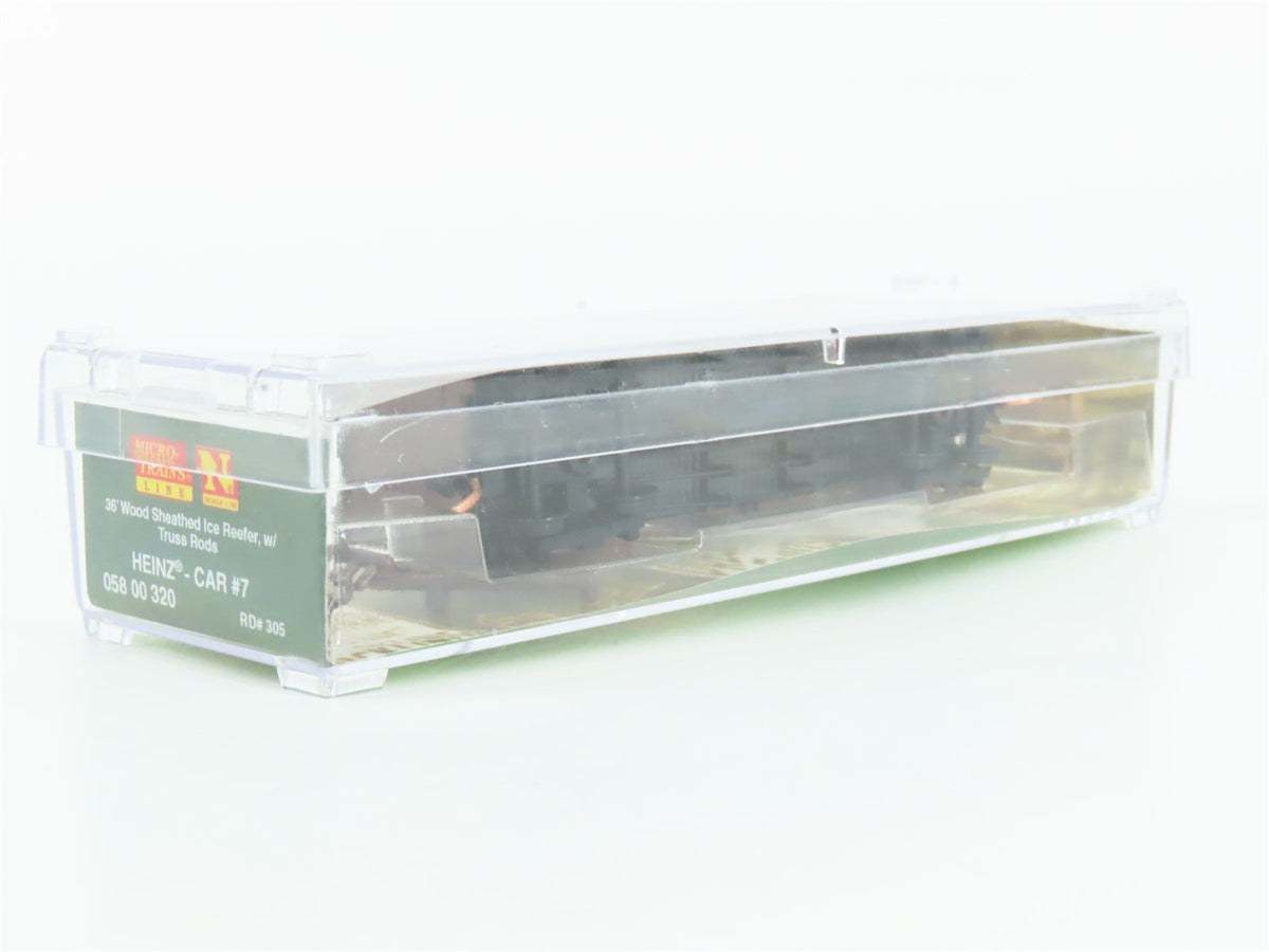 N Scale Micro-Trains MTL 05800320 Heniz Car #7 36&#39; Wood Ice Reefer Car #305