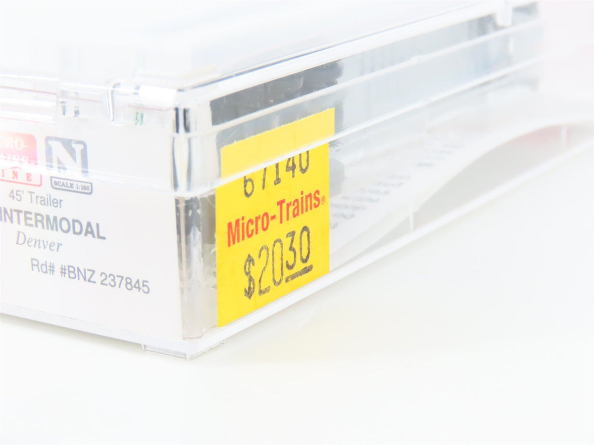 N Scale Micro-Trains MTL 67140 BNZ Intermodal Denver 45&#39; Trailer #237845