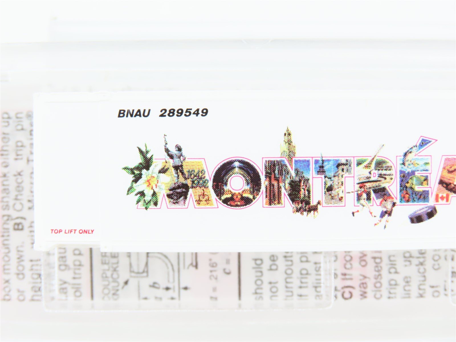 N Deluxe Innovations Micro-Trains MTL 81730 BNAU Montreal 48' Container #289549