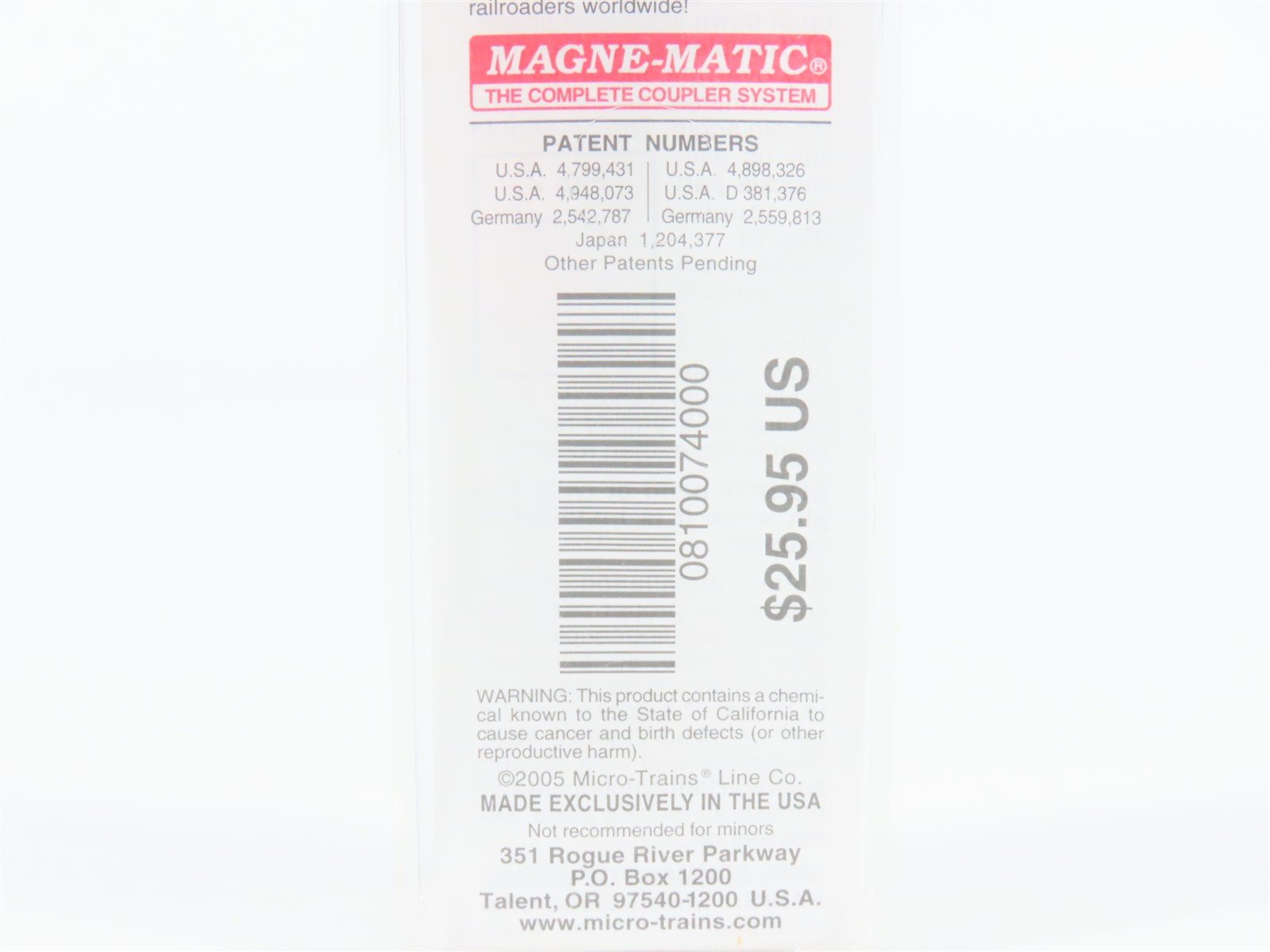 N Deluxe Innovations Micro-Trains MTL 08100740 BNAU Toronto Ontario Container