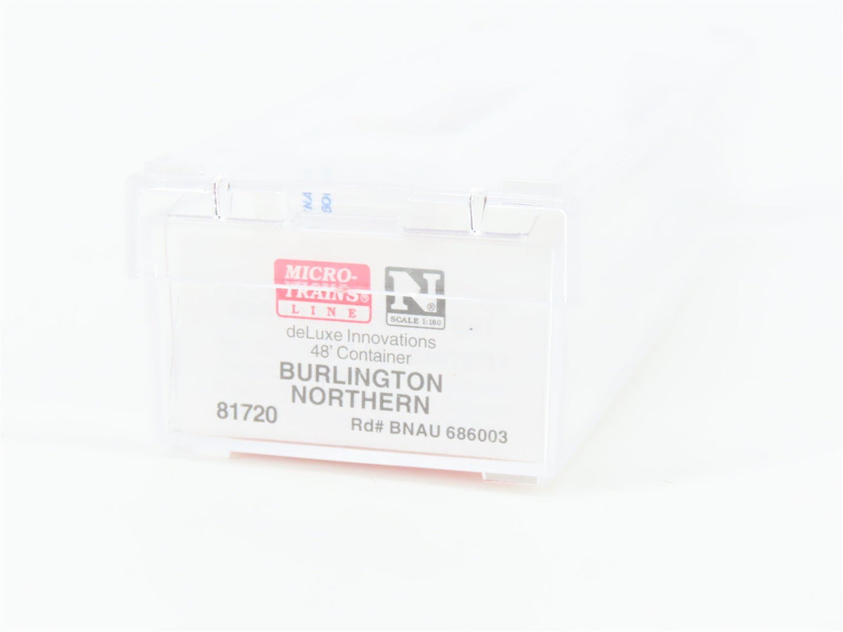 N Deluxe Innovations Micro-Trains MTL 81720 BNAU Omaha 48&#39; Container #686003