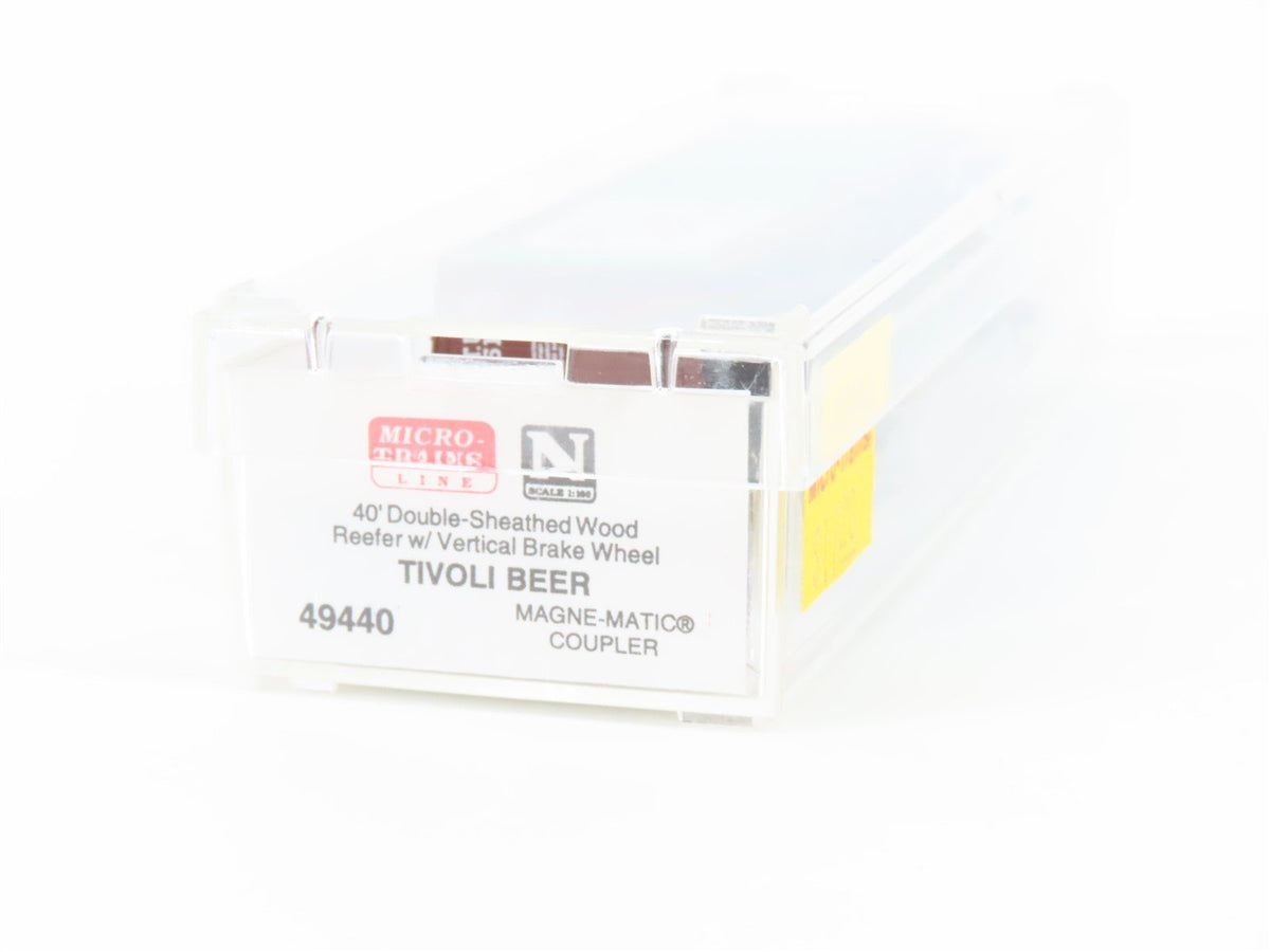 N Scale Micro-Trains MTL 49440 TUX Tivoli Beer 40&#39; Wood Reefer #5100