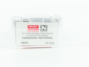 N Scale Micro-Trains MTL 49570 CN Canadian National 40' Wood Reefer #103229
