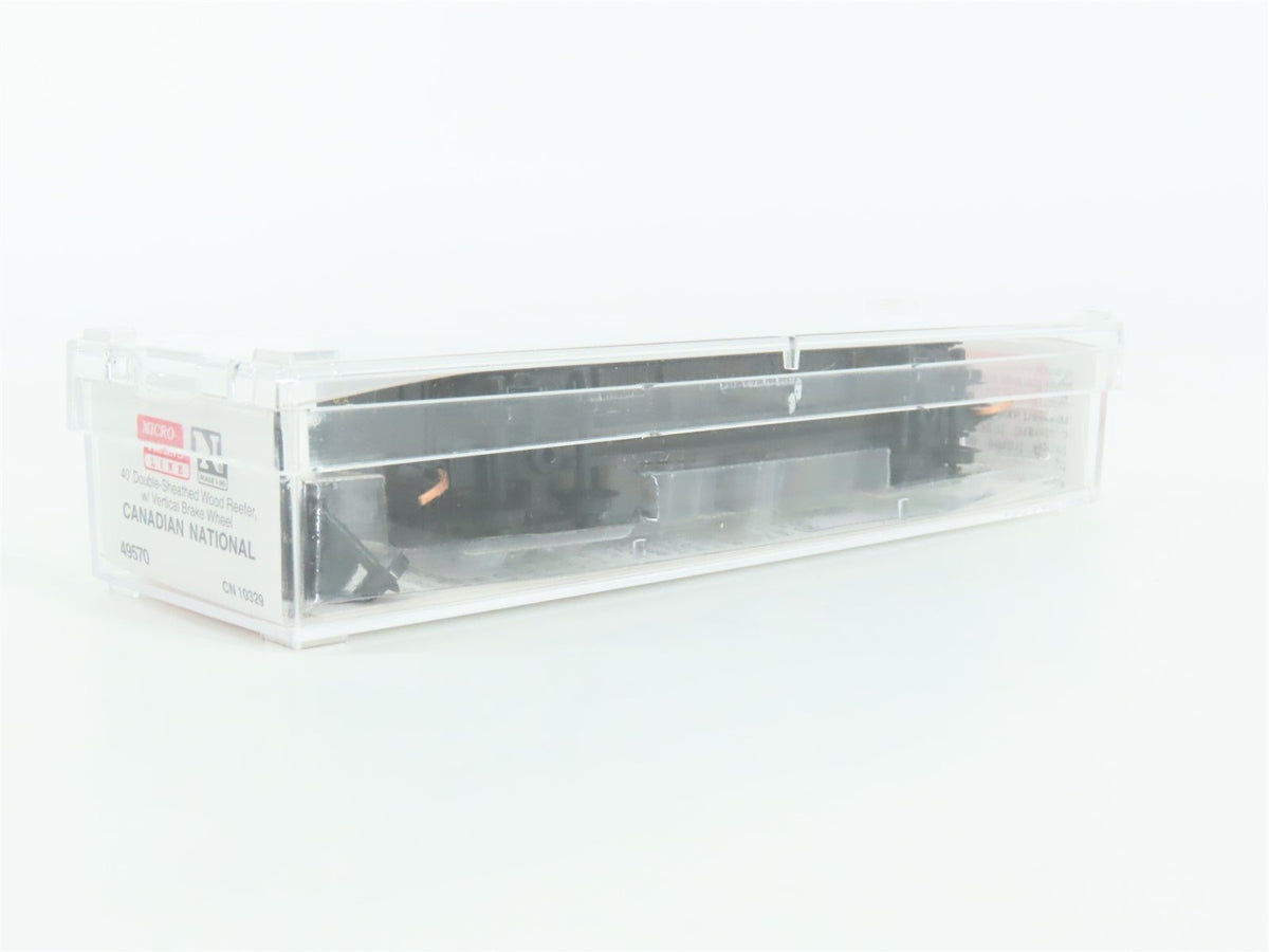 N Scale Micro-Trains MTL 49570 CN Canadian National 40&#39; Wood Reefer #103229