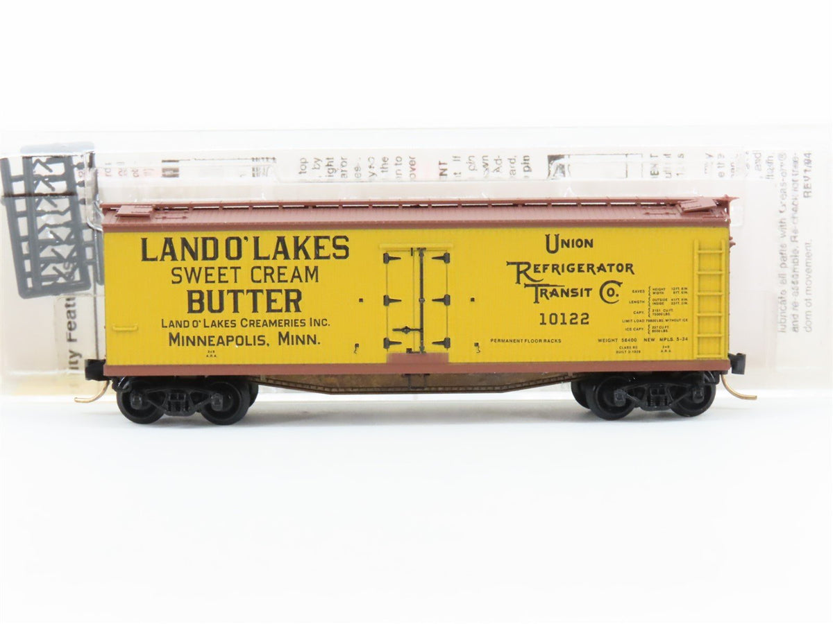 N Scale Micro-Trains MTL 49460 URTC Land O&#39; Lakes Butter 40&#39; Wood Reefer #10122