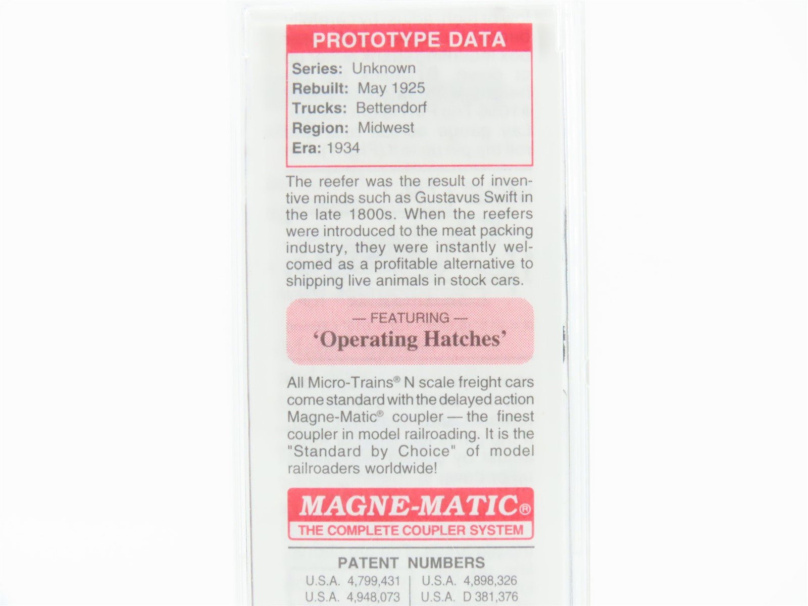 N Scale Micro-Trains MTL 04900100 MKPX Meyer Kornblum 40' Wood Reefer #117