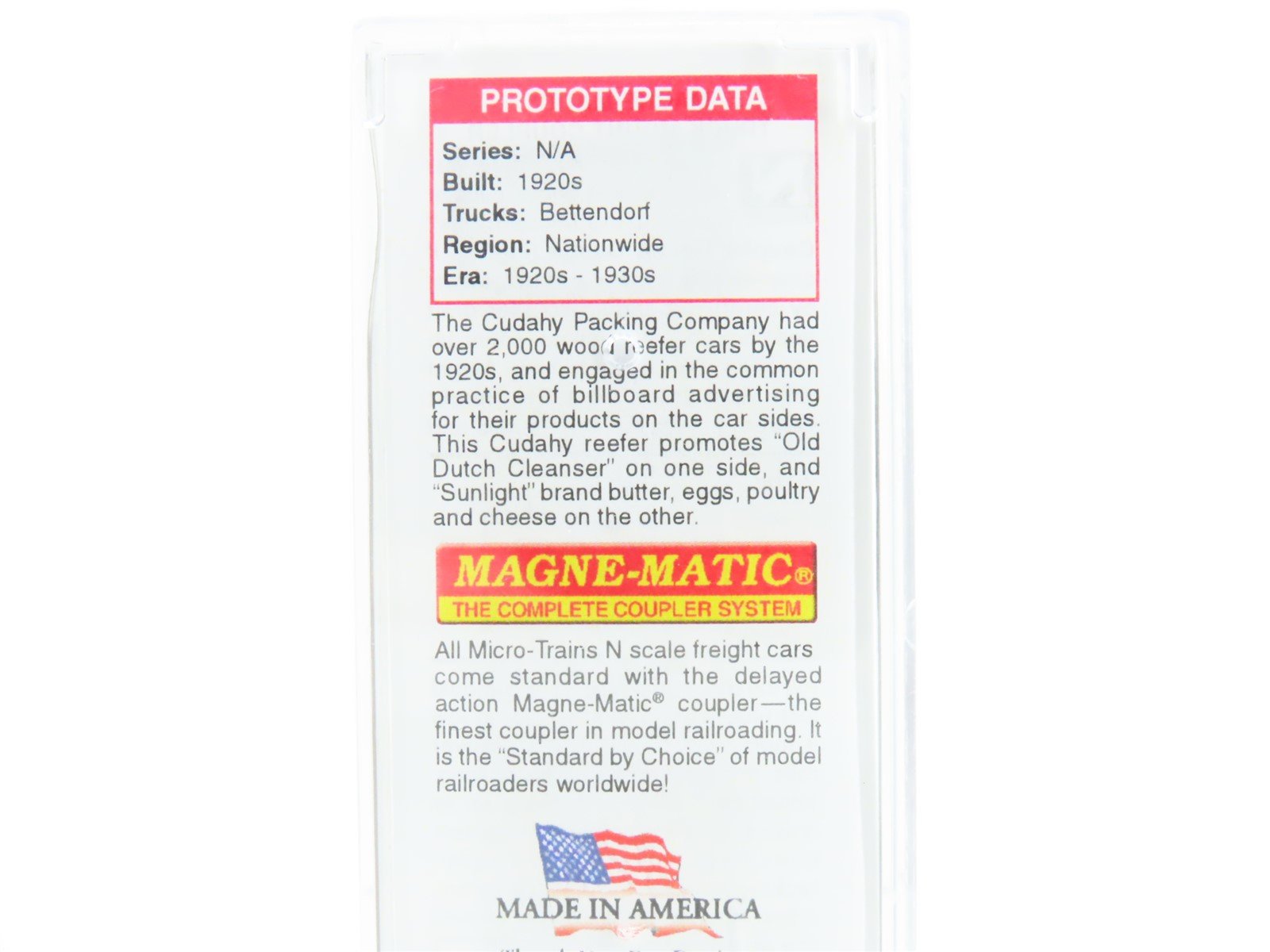 N Scale Micro-Trains MTL 04900770 Old Dutch Cleanser 40' Wood Reefer #8702