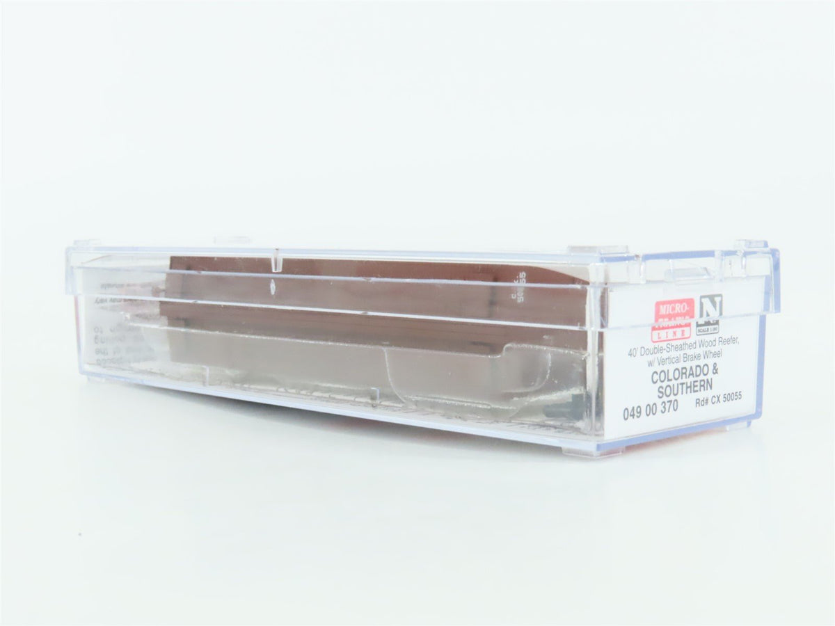 N Scale Micro-Trains MTL 04900370 CX Burlington Route 40&#39; Wood Reefer #50055