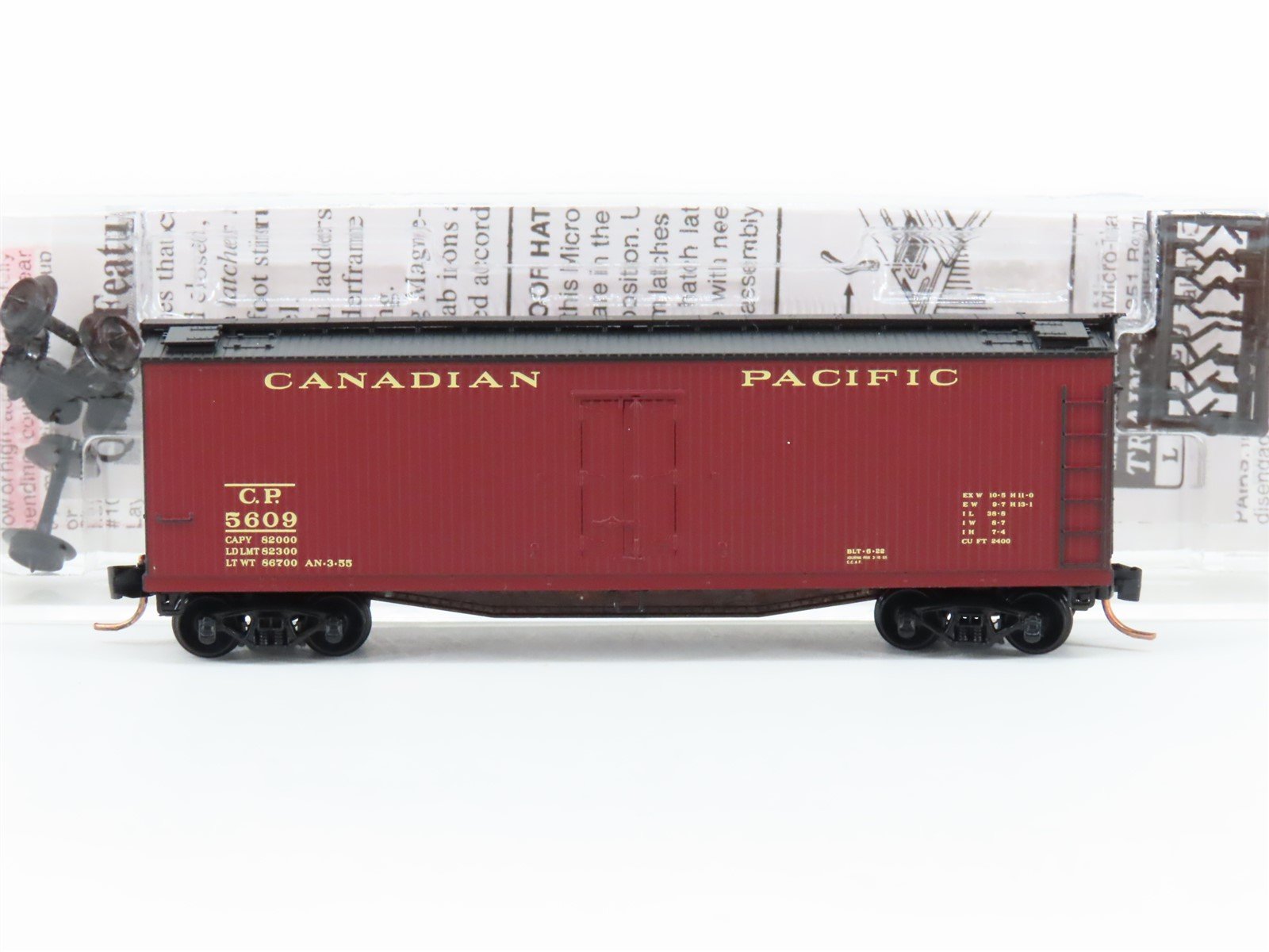 N Scale Micro-Trains MTL 04900530 CP Canadian Pacific 40' Wood Reefer #5609
