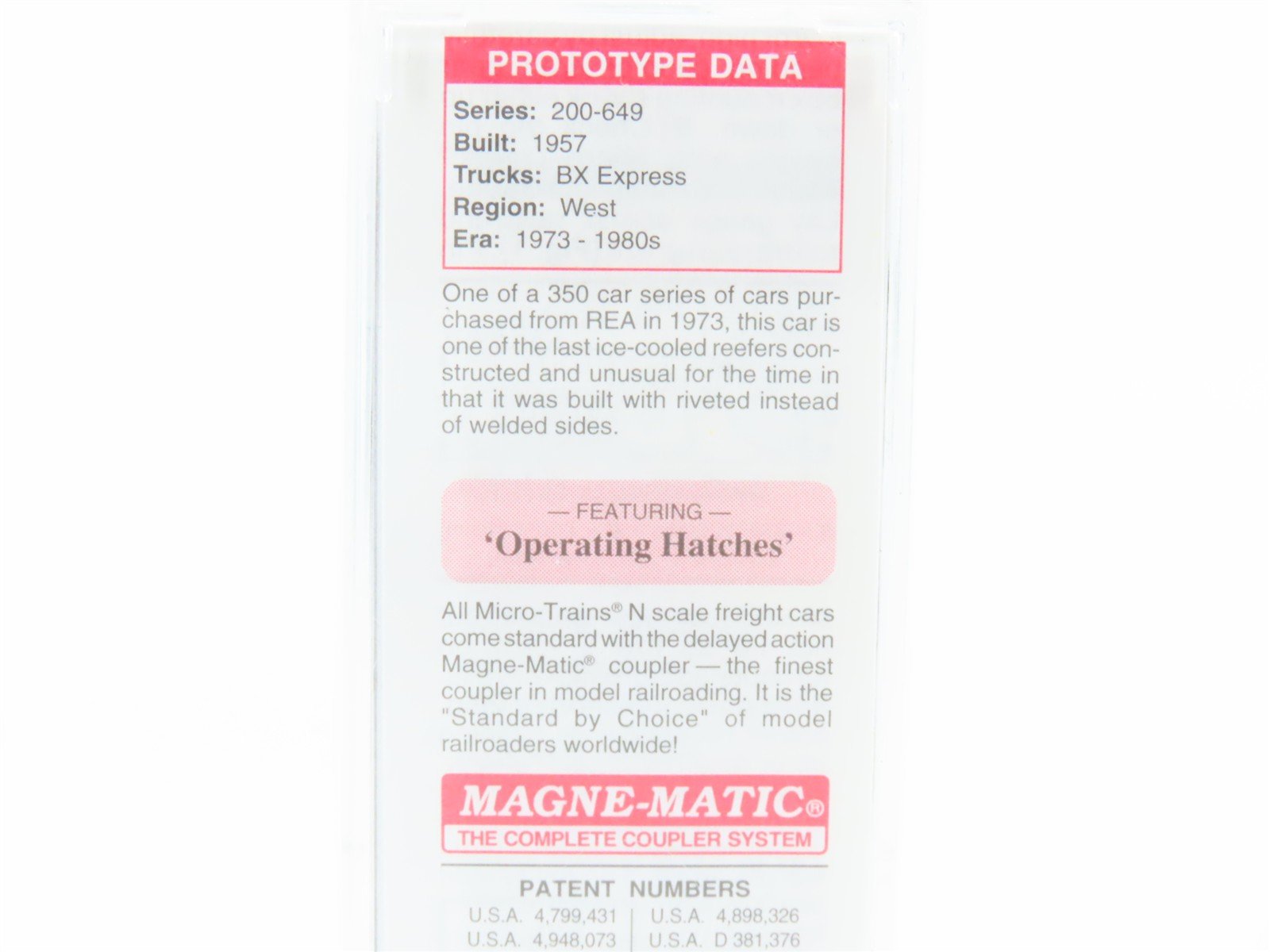 N Scale Micro-Trains MTL 05200100 SLC San Luis Central 52' Plug Door Reefer 406