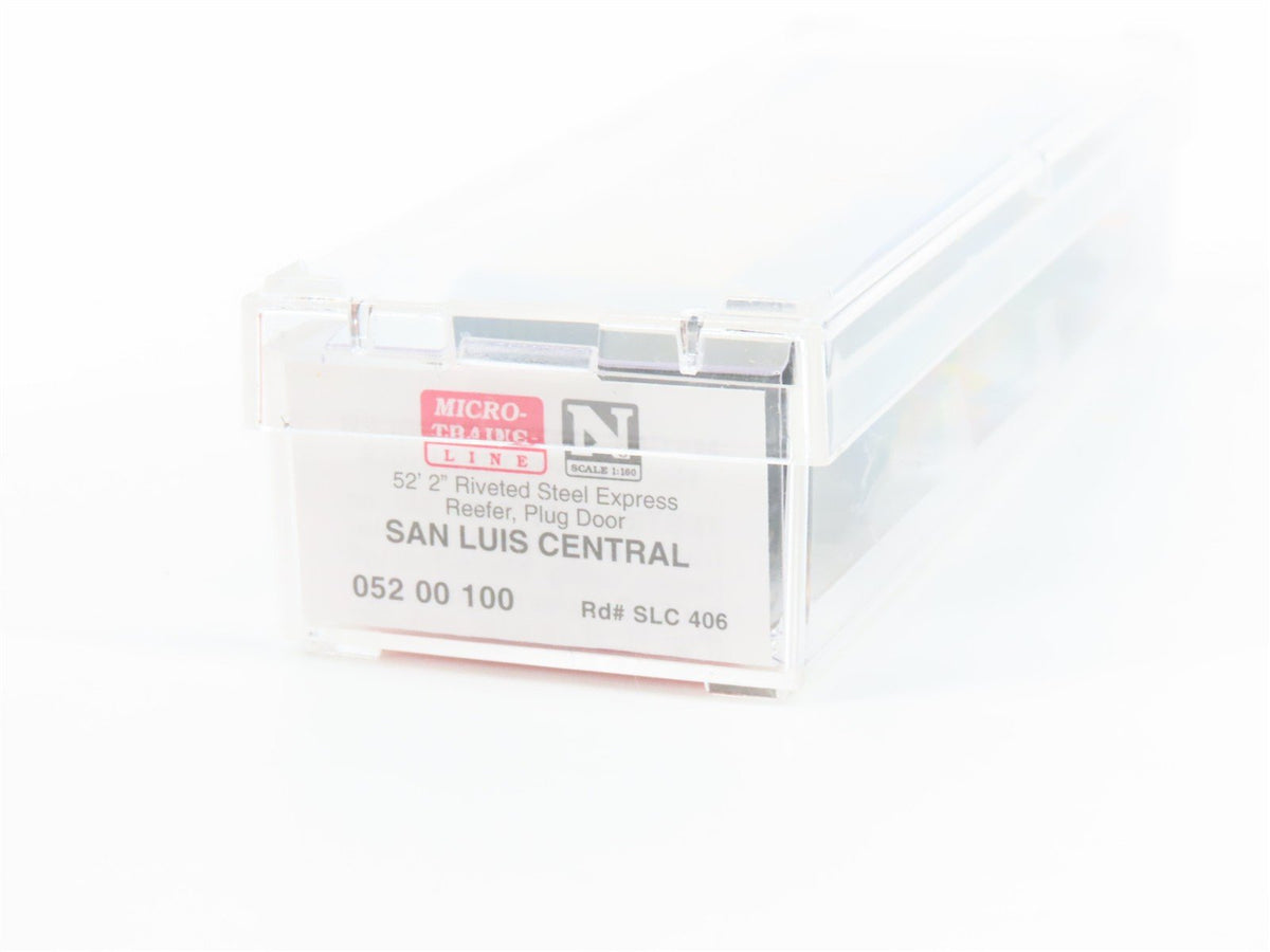 N Scale Micro-Trains MTL 05200100 SLC San Luis Central 52&#39; Plug Door Reefer 406