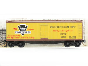 N Scale Micro-Trains MTL 49340 SBIX Stokely Vegetables 40' Wood Reefer #12933