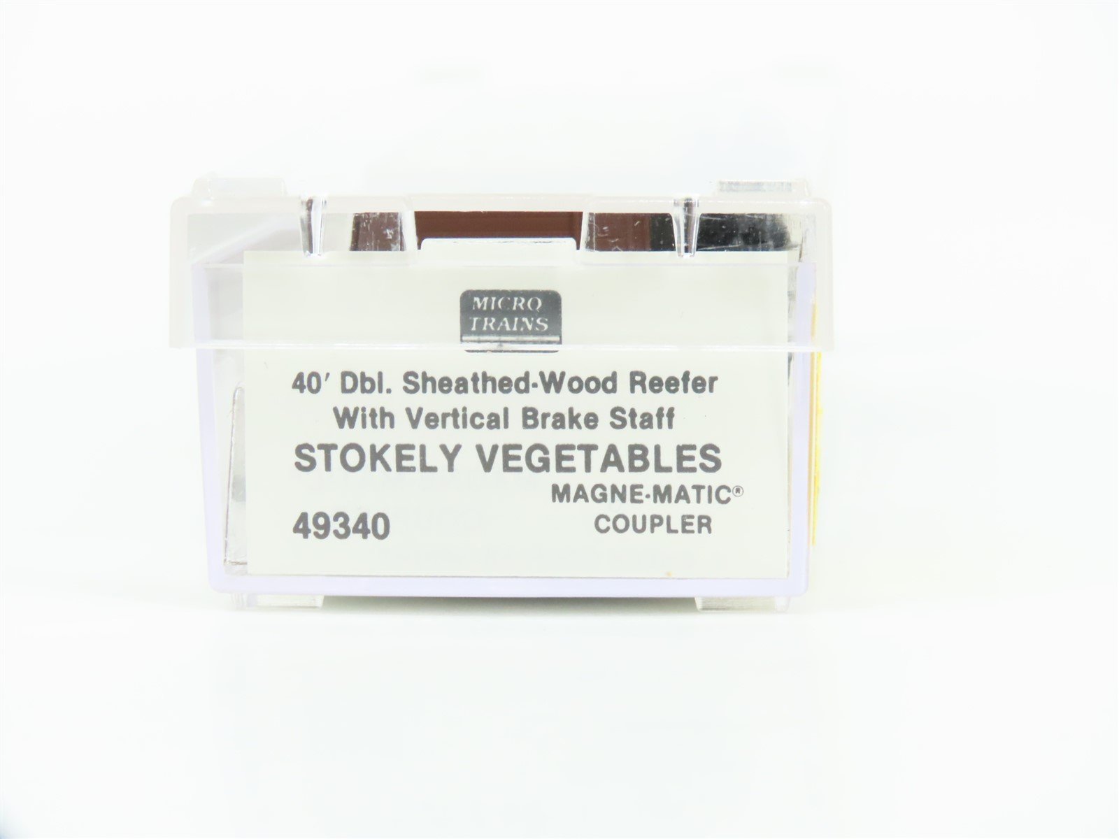 N Scale Micro-Trains MTL 49340 SBIX Stokely Vegetables 40' Wood Reefer #12933