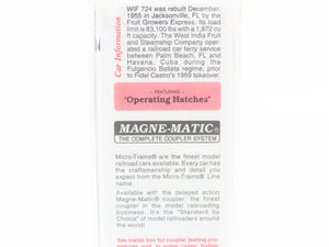 N Scale Micro-Trains MTL 49510 WIF West India Fruit & Steamship 40' Reefer #724