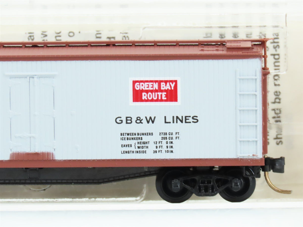 N Scale Micro-Trains MTL 49320 WRX Green Bay &amp; Western 40&#39; Wood Reefer #9453