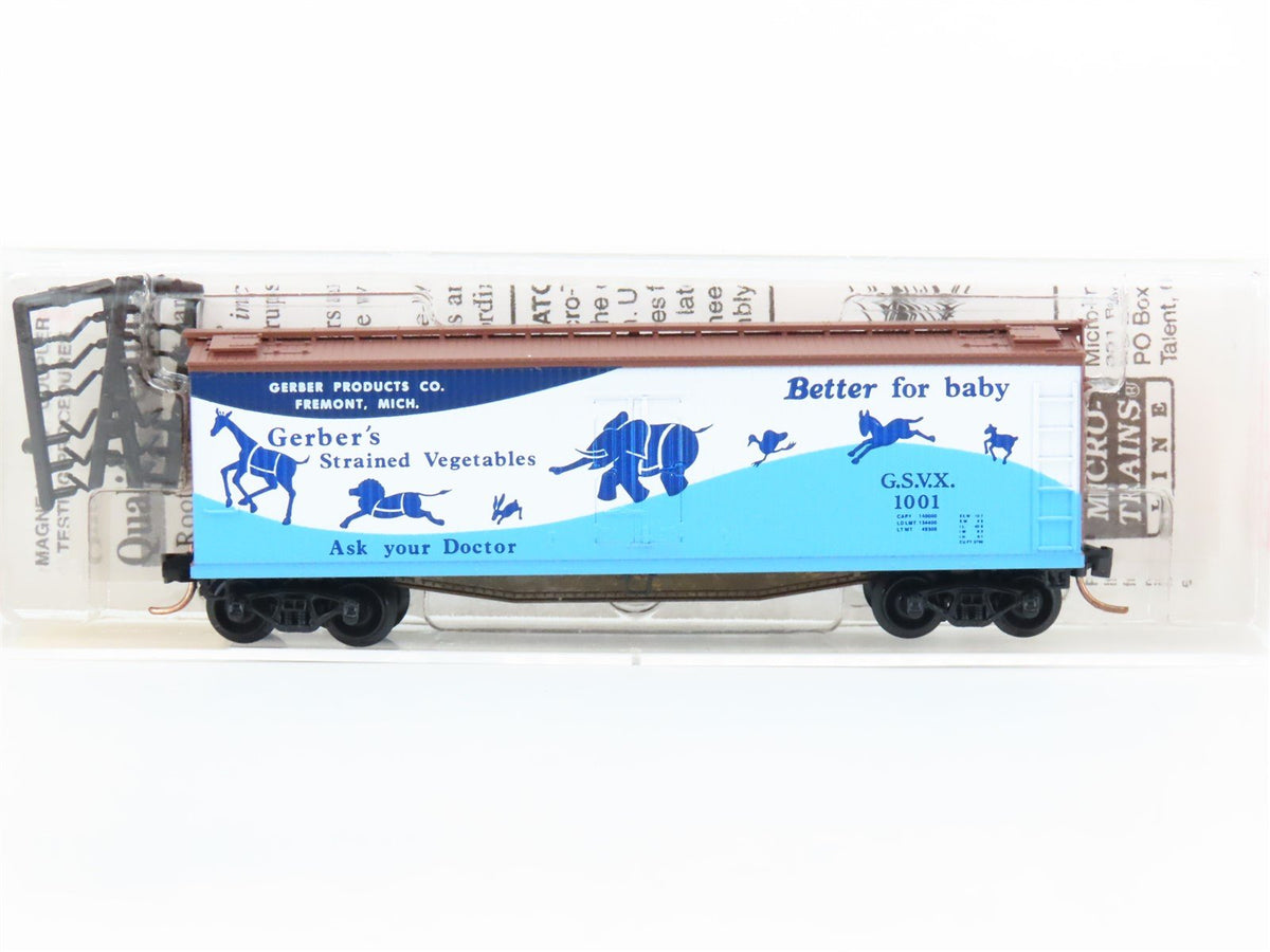 N Scale Micro-Trains MTL 49330 GSVX Gerber Products Company 40&#39; Reefer #1001